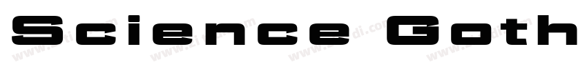 Science Gothic Black字体转换 Science Gothic Black字体转换